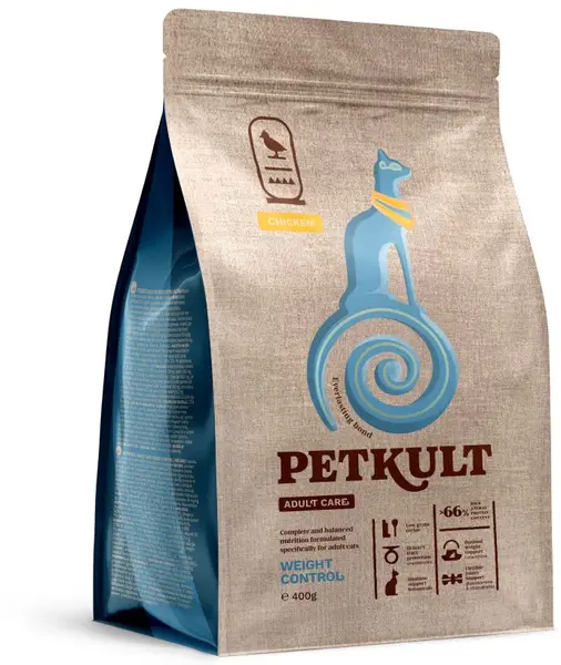 PETKULT Adult Care WEIGHT CONTROL pentru pisici, cu Pui