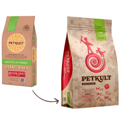 Petkult Medium Adult Sensitive MielOrez 12kg