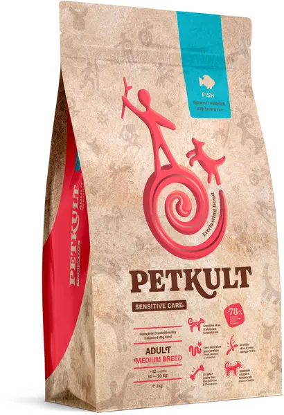 PETKULT Sensitive Adult medium, talie medie, Peşte