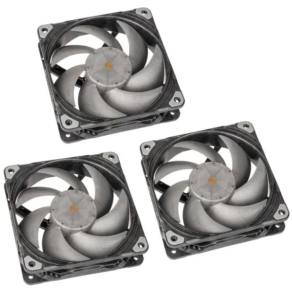 PHANTEKS Set 3 ventilatoare 120 mm Phanteks T30 PWM, Black/Black, PH-F120T30_BG_3P