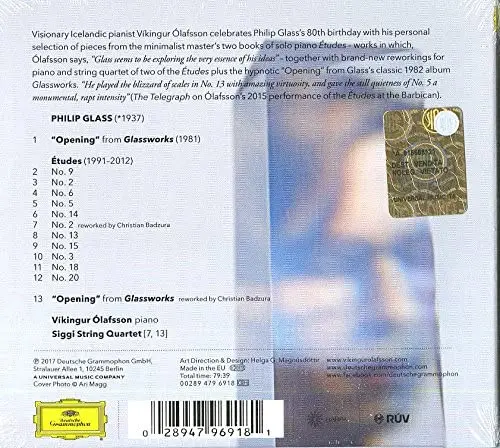 Philip Glass Tribute - Piano Works | Vikingur Olafsson