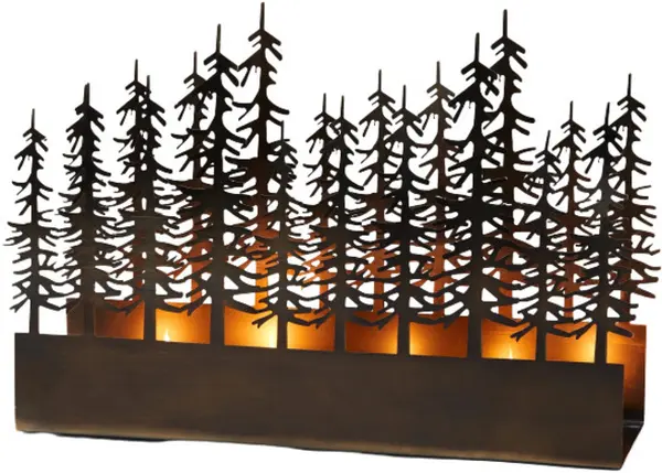 Philippi - Suport de lumânări Bosque, 29 x 8 x 10 cm, negru