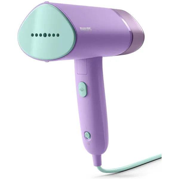 Philips Aparat de calcat vertical cu aburi Philips STH3010/30 Seria 3000, 1000 W, pana la 20 g/min,Gata de utilizare in circa 30 sec, Sigur pe toate materialele care pot fi calcate, Rezervor de apa detasabil de 100 ml, Husa inclusa, Violet