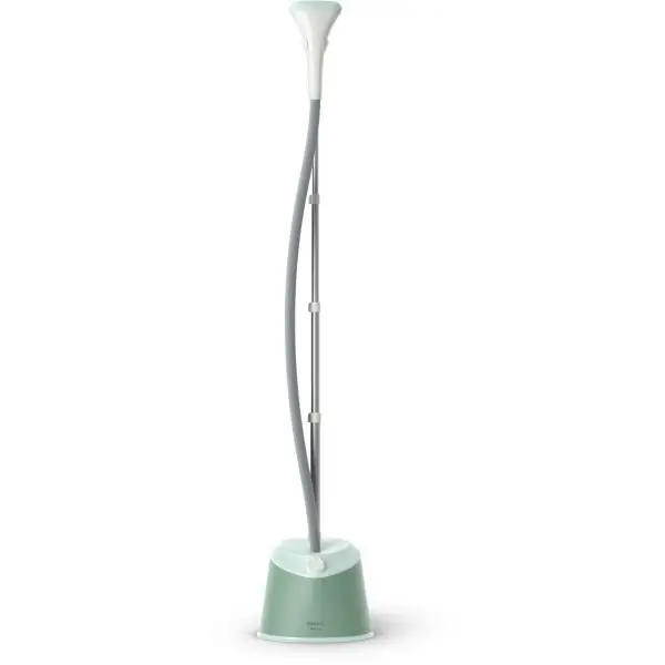 Philips Aparat de calcat vertical cu picior Philips STE1010/70, picior ajustabil pe inaltime, putere 1600W (240V), 2 setari pentru abur, debit abur 35g/min, manusa, capacitate rezervor 1.8L, Verde