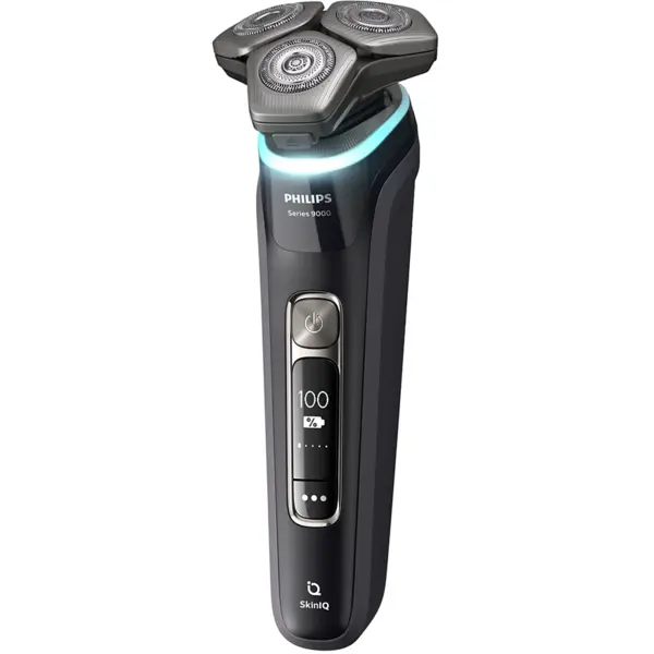 Philips Aparat de ras electric Philips Seria 9000 S9976/55, Autonomie 60 minute, Senzor Pressure Guard, Afisaj OLED, Negru