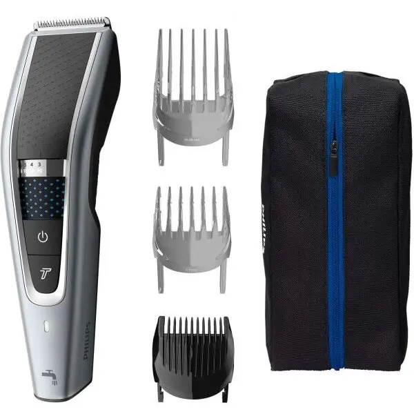 Philips Aparat de tuns Philips HC5630/15, 0.5-28 mm, 28 trepte, Litiu Ion, Lavabil, Argintiu