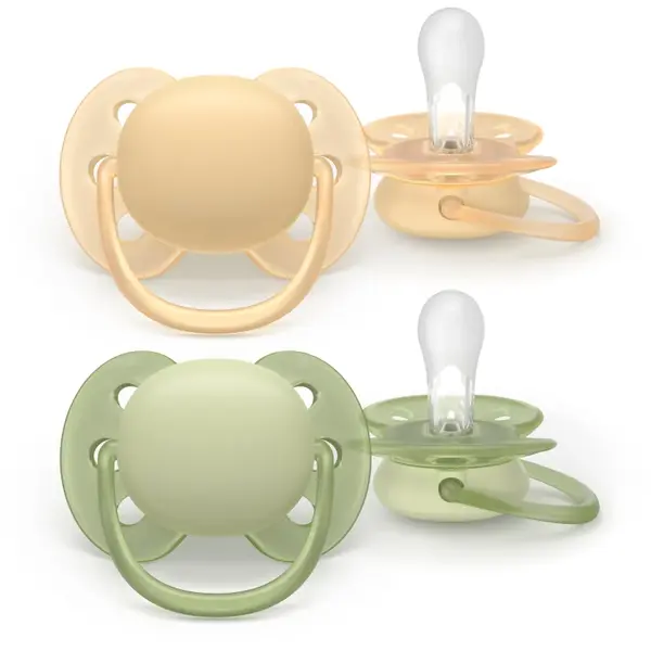 Philips Avent Ultrasoft SCF091/45 6-18 m suzetă Neutral 2 buc