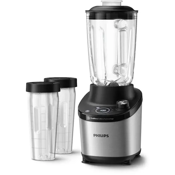 Philips Blender de mare viteza, Philips, Avance Collection HR3760/10, cu 2 sticle