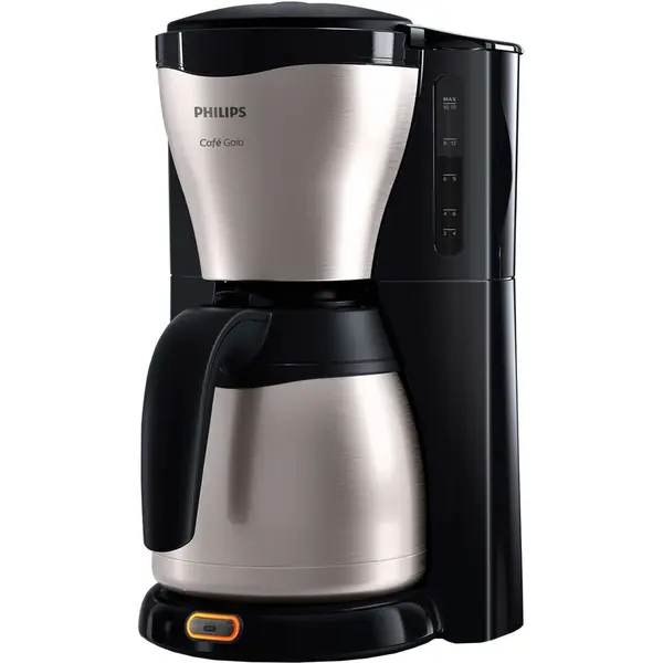 Philips Cafetiera Philips Café Gaia HD7546/20, 1000W, 1.2L, negru/metalic