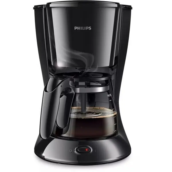 Philips Cafetiera Philips Daily Collection HD7461/20, 1000 W, cana din sticla, 1,2 l, aroma twister, cronometru, negru