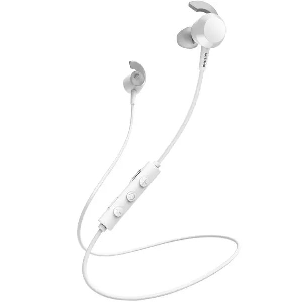 Philips Casti Audio In-Ear Philips, TAE4205WT/00, Bluetooth, Autonomie 10h, Alb