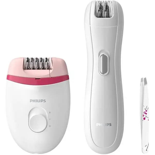 Philips Epilator Philips Satinelle Essential BRP506/00, 2 viteze, Alb