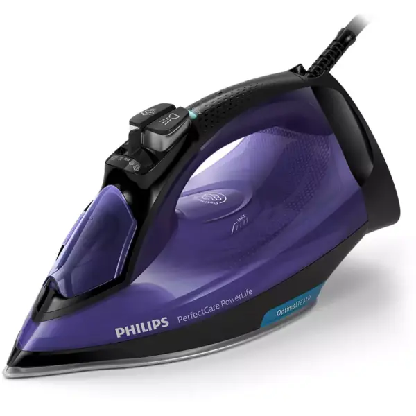 Philips Fier de calcat cu abur Philips GC3925/30, talpa SteamGlidePlus, abur continuu 45 g/min, 2500 W, Violet