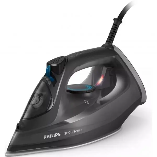Philips Fier de calcat Philips DST3041/80, putere 2600W, jet continuu de abur 40g/min negru rezervor de apa 300ml, talpa ceramica, oprire automata