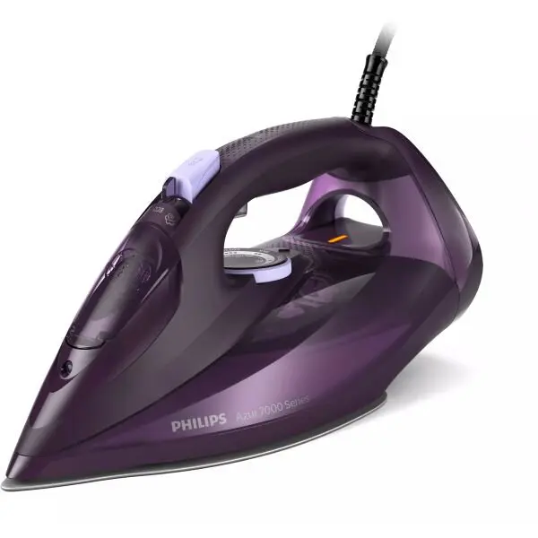 Philips Fier de Calcat PHILIPS Seria 7000 DST7051/30, 2800W, 250g/min, 300ml, Talpa SteamGlide Elite, Mov