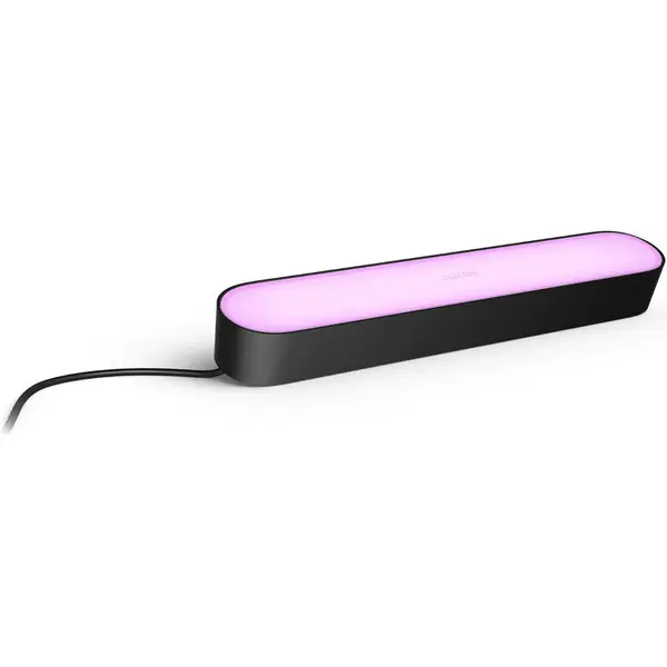 Philips Lamapa LED RGB extensie Philips Hue, Zigbee, 530 lm, lumina alba si colorata (2000-6500K), 25.3cm, Negru