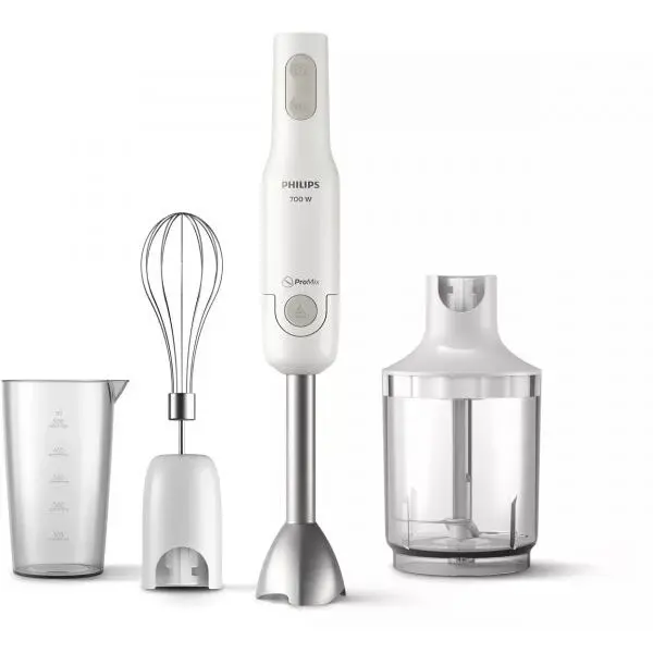 Philips Mixer vertical PHILIPS Daily Collection HR2545/00, 0.5l, 700W, 2 trepte viteza, alb-gri
