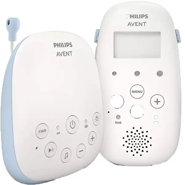Philips Monitor audio PHILIPS AVENT Baby DECT SCD715/52, Alb-Albastru