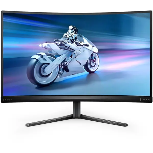 Philips Monitor Gaming curbat LED VA Philips 27 27M2C5200W/00, Full HD (1920 x 1080), HDMI, DisplayPort, Ecran curbat, 280 Hz, 1 ms, Negru