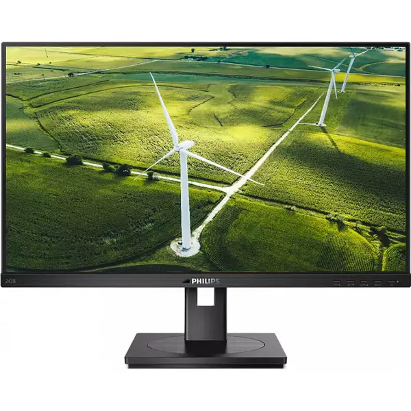 Philips Monitor IPS LED Philips 23.8 242B1G/00, Full HD (1920 x 1080), VGA, DVI, HDMI, DisplayPort, Boxe, Pivot, 75 Hz (Negru)