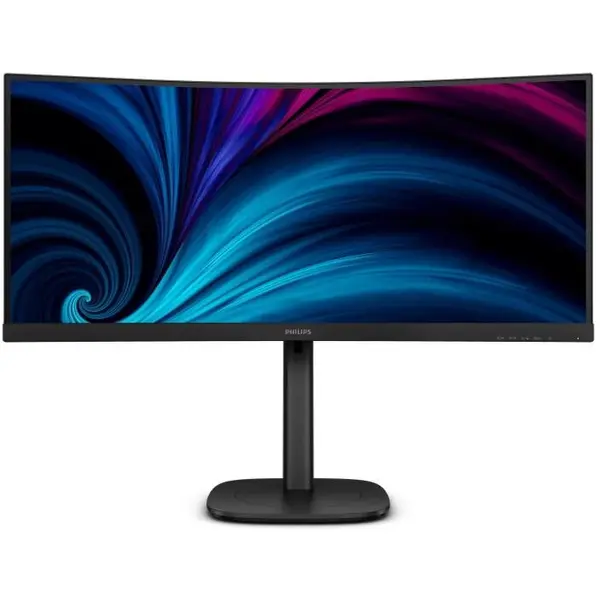 Philips Monitor LCD VA Philips 34 34B2U3600C, WQHD (3440 x 1440), 100 Hz, 4ms, HDMI, DisplayPort, Ecran curbat, Boxe, Negru