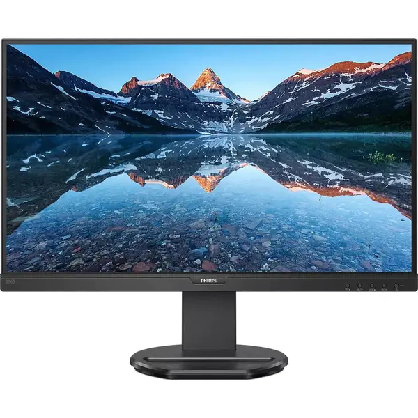Philips Monitor Philips led IPS 27'', QHD, 75Hz, 4ms, Adaptive Sync, FlickerFree, Pivot, Display Port, HDMI, USB, USB-C, 276B9/00, Negru