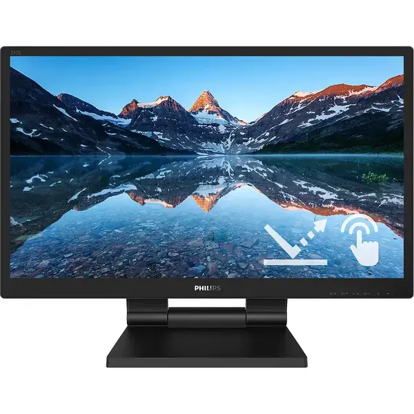 Philips Monitor Philips Touch LED IPS 23.8'', Full HD, 60Hz, 5ms, FlickerFree, Display Port, HDMI, DVI, VGA, USB, 242B9TL/00