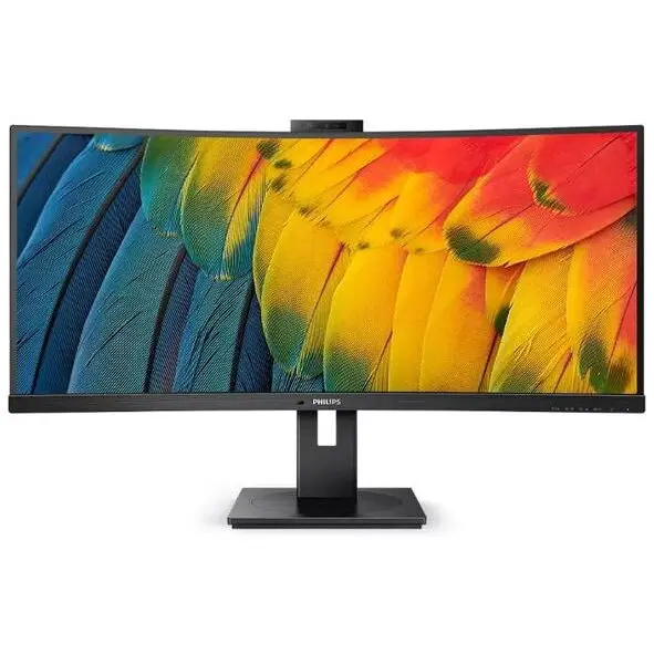 Philips Monitor VA LED Philips 34 34B1U5600CH, WQHD 3440 x 1440, HDMI, DisplayPort, Ecran curbat, Boxe Negru