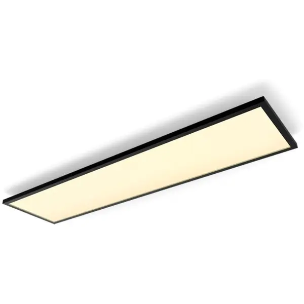 Philips Panou LED inteligent Philips Hue Aurelle Rectangle Panel, Negru, 3750 lm, 39W, Bluetooth, Zigbee