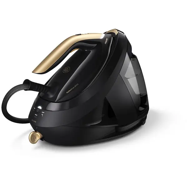 Philips Statie de calcat cu abur Philips PerfectCare Seria 8000, 2700W, jet de abur continuu, talpa SteamGlide Elite, OptimalTemp, rezervor 1.8L, Easy De-Calc Plus, oprire automata, negru