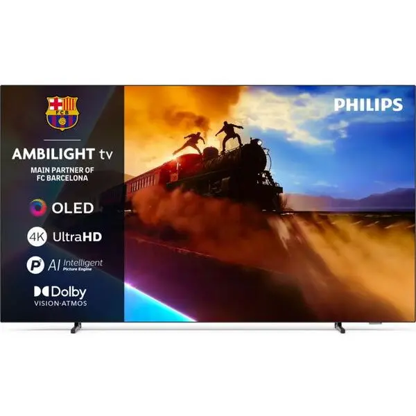 Philips Televizor Philips 55OLED760/12, Televizor OLED - 55 - negru, UltraHD/4K, Ambilight, tuner triplu, panou 120Hz