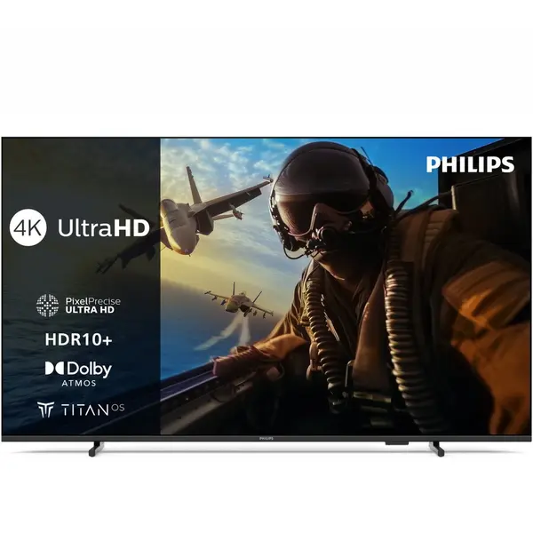 Philips Televizor Philips LED 55PUS7000, 139 cm, Smart TV, 4K Ultra HD, Clasa E (Model 2025), Negru