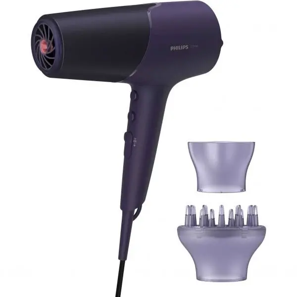 Philips Uscator de par PHILIPS Seria 5000 BHD514/00 ThermoShield, 2300W, 2 viteze, 3 trepte de caldura, mov