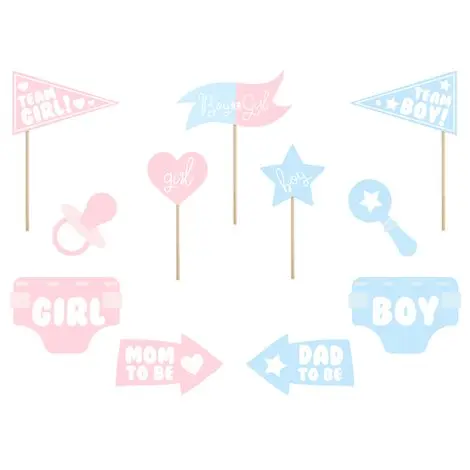 Photo booth gender reveal 11 buc