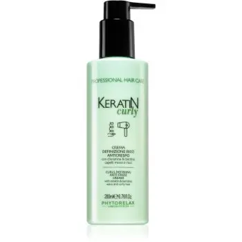 Phytorelax Laboratories Keratin Curly cremă pentru păr creț anti-electrizare