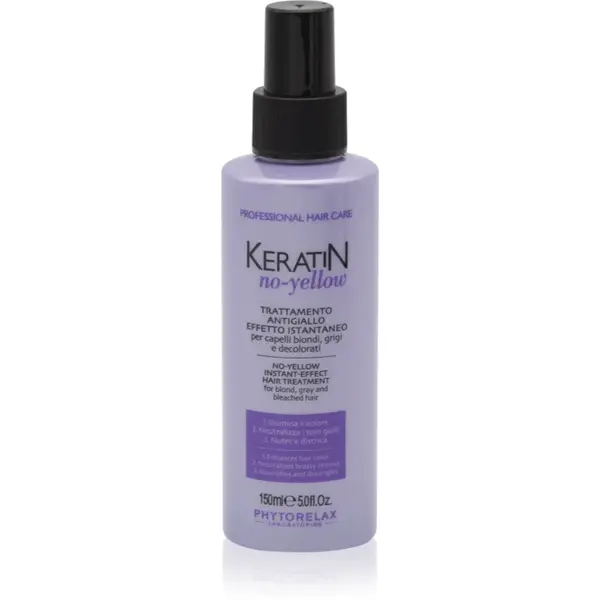 Phytorelax Laboratories Keratin No-Yellow spray contra tonurilor galbene 150 ml
