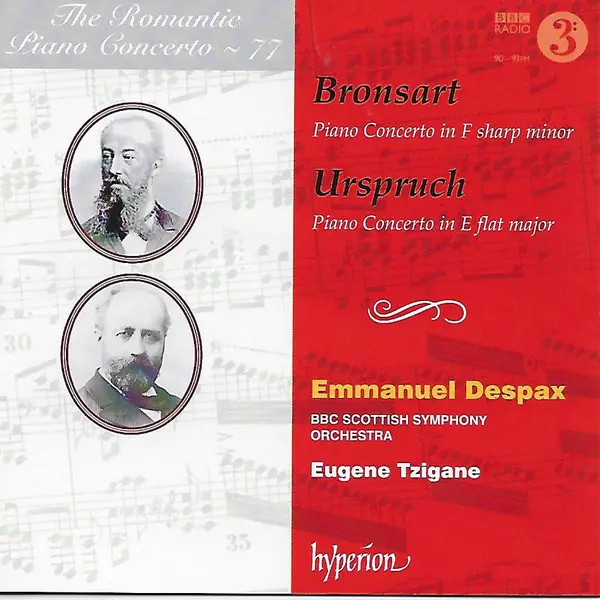 Piano Concertos | Hans Bronsart Von Schellendorf, Anton Urspruch, Emmanuel Despax, BBC Scottish Symphony Orchestra, Eugene Tzigane