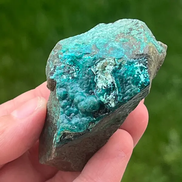 Piatra bruta crisocola din Congo | Model mini 14