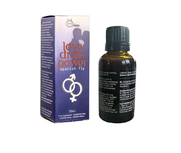 Picaturi afrodisiace concentrate Love Drops Power - Spanish Fly, Boss, unisex, pentru cresterea libidoului, 30 ml