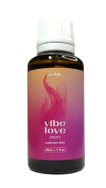 Picături afrodisiace Erolab - Vibe Love Drops, crește dorința și stimulează libidoul, 30 ml