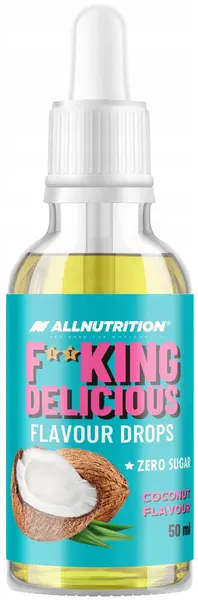 Picături cu aromă delicioasă Fitking Delicious Flavour Drops, cocos, 50 ml, AllNutrition