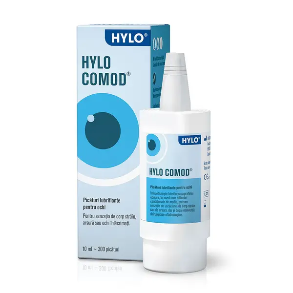 Picaturi lubrifiante pentru ochi Hylo Comod