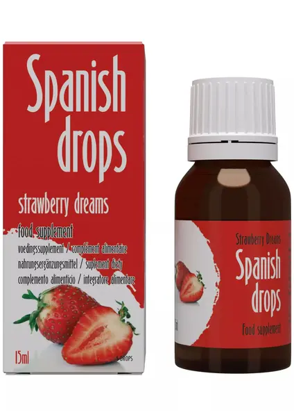 Picături Spanish Drops– Strawberry dreams pentru cresterea libidoului, 15 ml