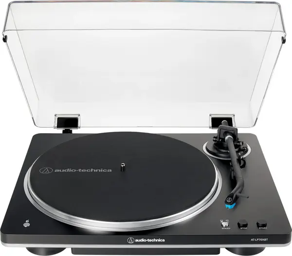 Pick-up Audio-Technica - AT-LP70, automat, negru/argintiu