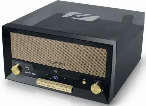 Pick-up Muse MT-110 B, Bluetooth, Radio FM, CD Player, USB, 20 W (Negru)