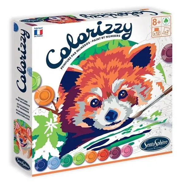 Pictura pe numere Colorizzy Panda rosuShiba