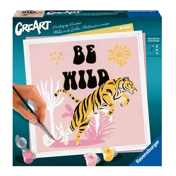 Pictura pe numere Ravensburger Creart Tigru Be Wild RVSPBN23665