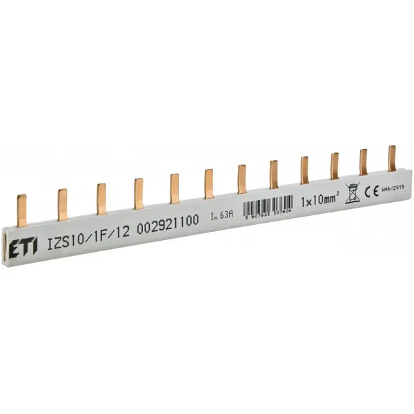 Pieptene ( busbar ) 1P 12M 63A 10MMP Eti 002921100