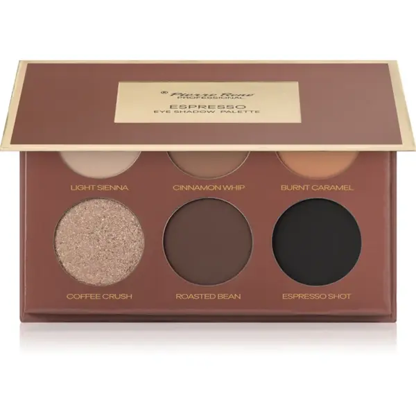 Pierre René Mocha Mousse paletă cu farduri de ochi culoare Espresso 6x1.3 g