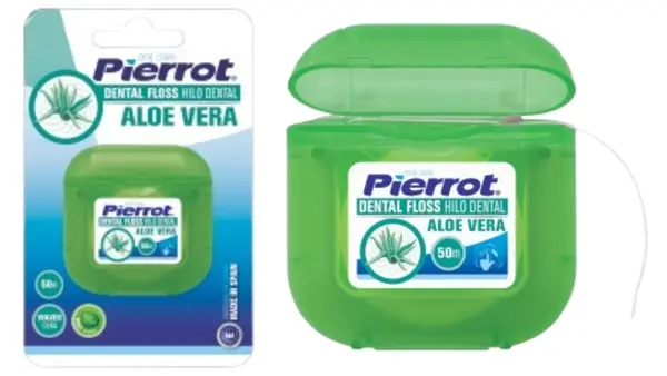 Pierrot Ață dentară cerată, aloe vera și mentă, 50 m